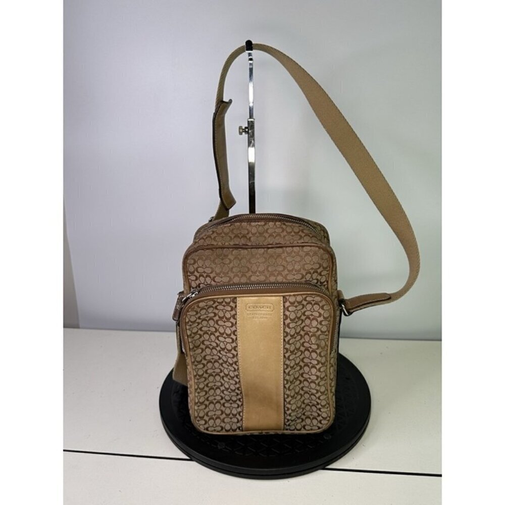 Vintage Coach 4274 Shoulder Bag Canvas/Leather Brown